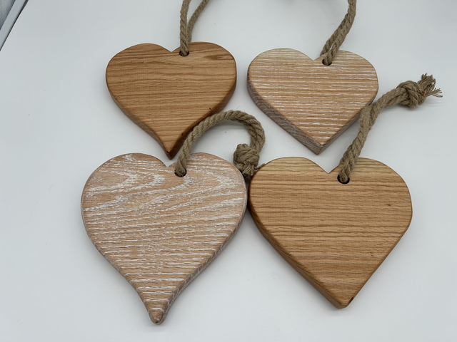 Oak Heart on a rope