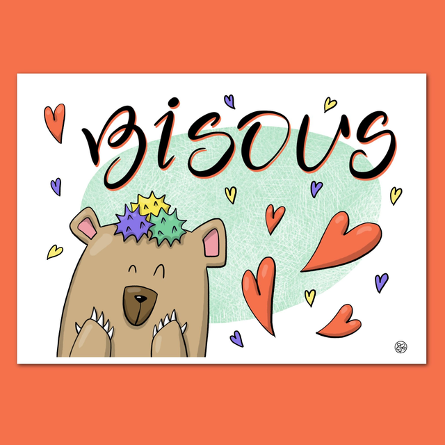 Carte Bisous 