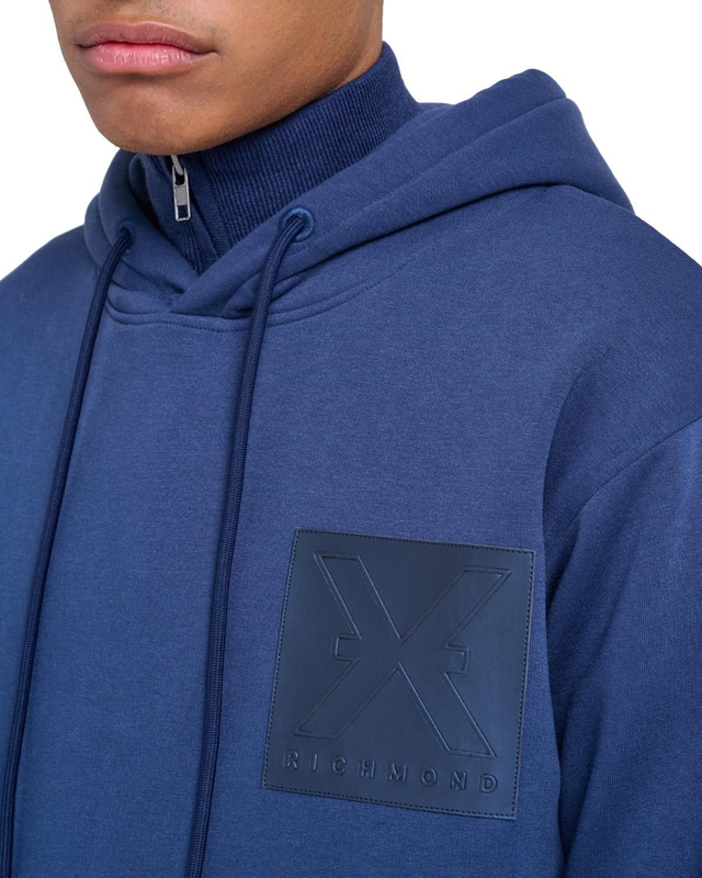 RICHMOND X felpa cappuccio patch logo