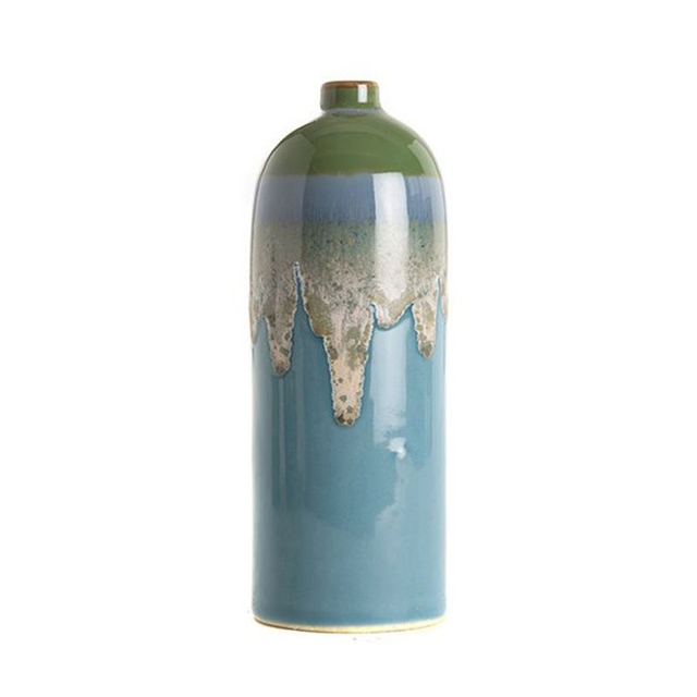 Vase couleur bleu turquoise