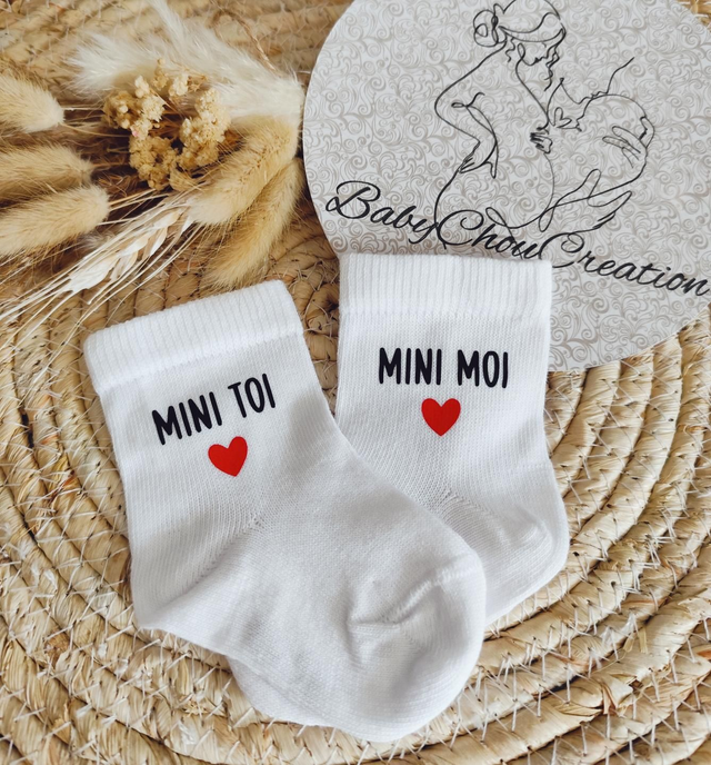Chaussettes MINI TOI ❤️ MINI MOI