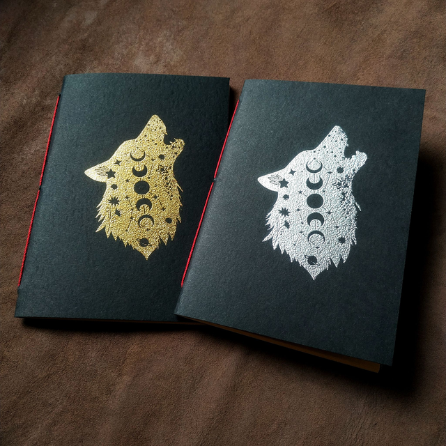 Mini carnet Silhouette A6 - doré