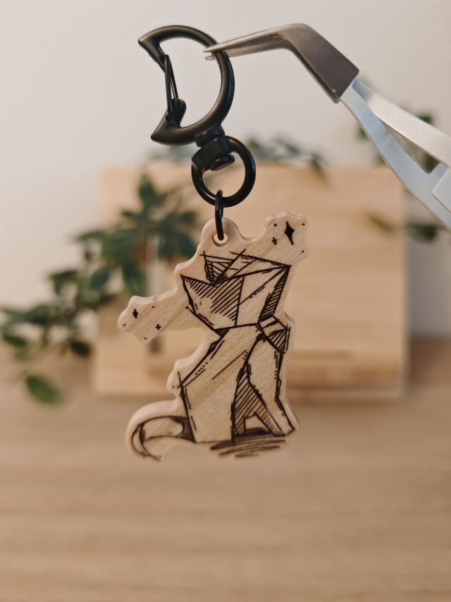 Origami Cat - Keychain