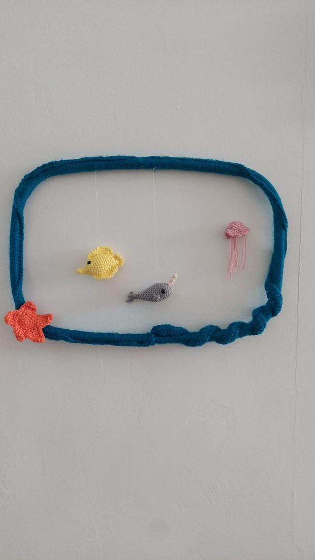 Cadre Grand aquarium narval 