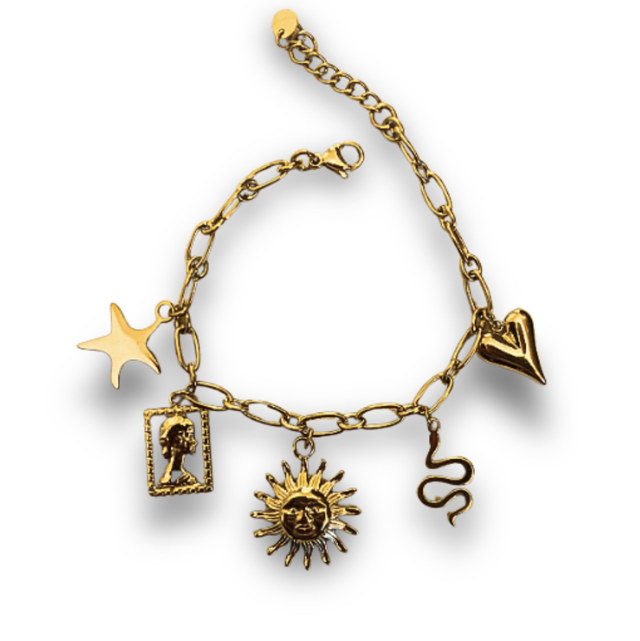 Bracelet charm coeur