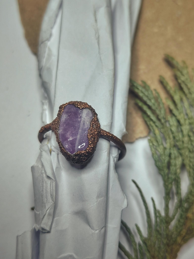 Copper Amethyst Ring