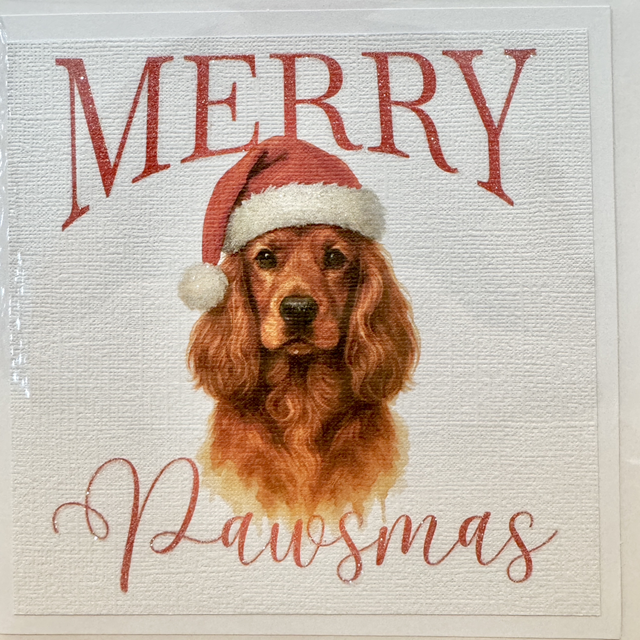 Cocker Spaniel Pawsmas Card