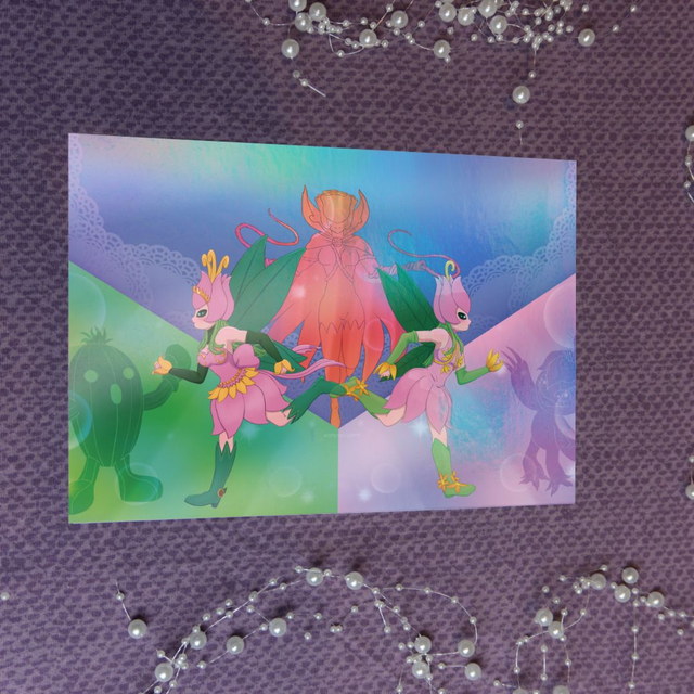 Print Lilymon (Postcard, A5, A4)