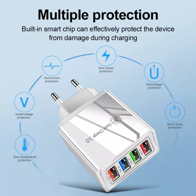 Chargeur usb multi-ports QC3.0