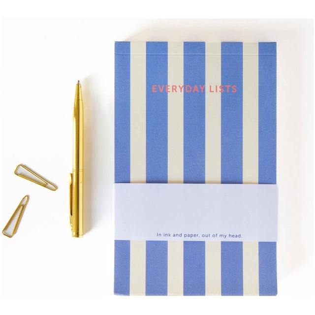 NOTEPAD STRIPES BLUE