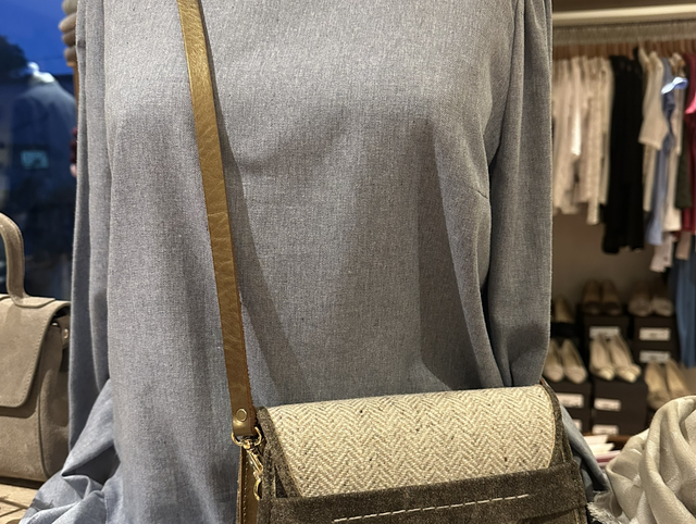 Ledertasche mit Lodeneinsatz