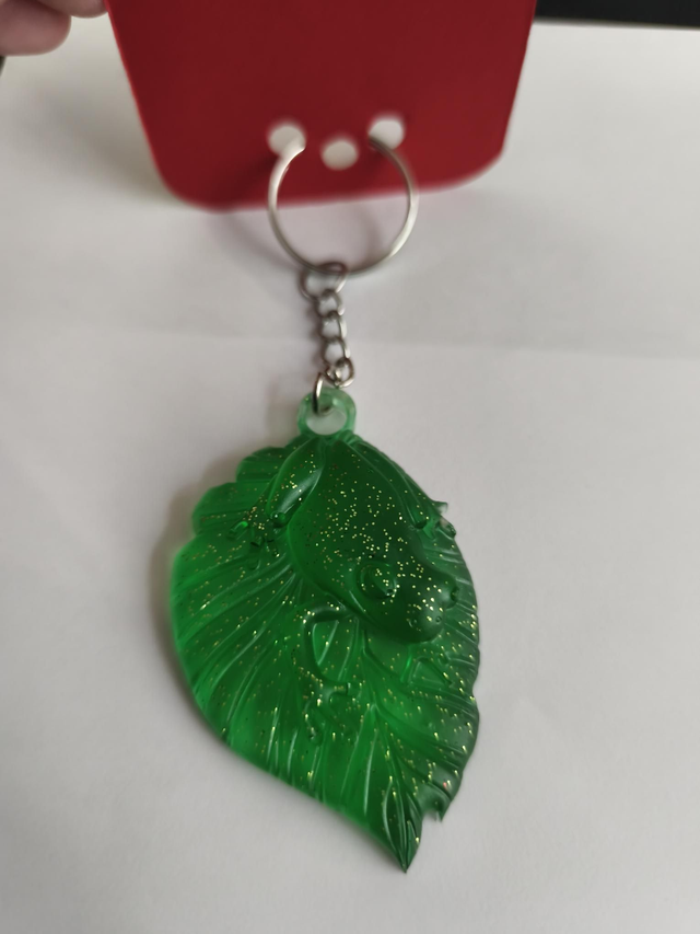 Porte-clé grenouille vert 