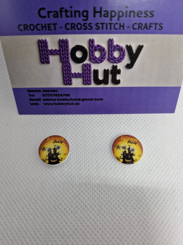 Halloween Haunted House Buttons 