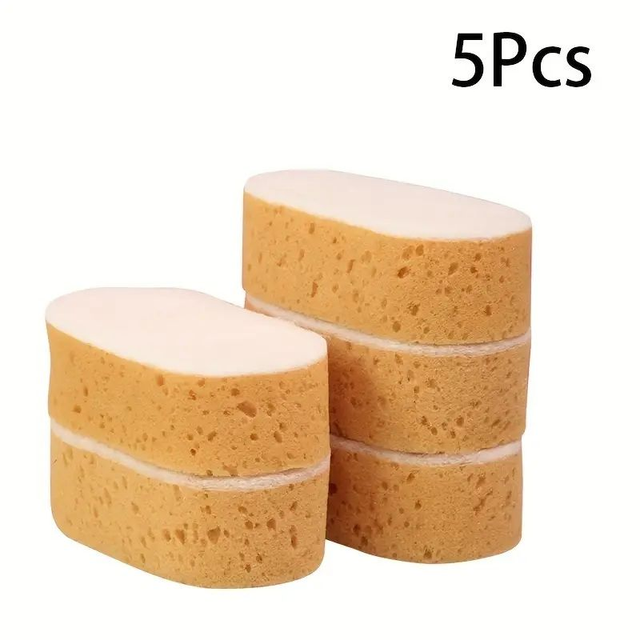 Lot de 5 Éponges d&#039;Absorption Haute Densité pour Voiture et Lavage Marin