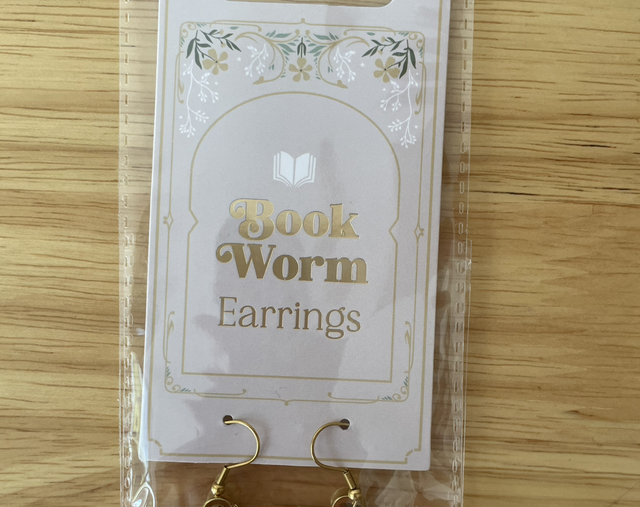 Book earrings