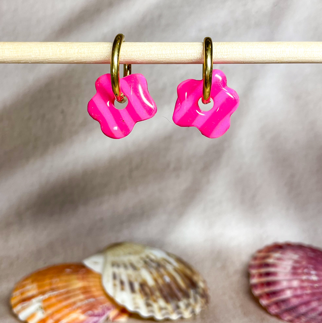 P’tites fleurs à rayures (sans créoles)