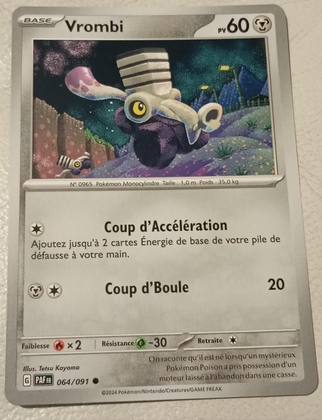 Carte pokémon Vrombi