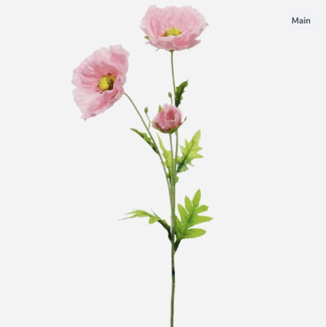 Silk Country Poppy (61cm)