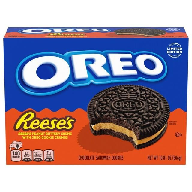 Oreo Reese's Peanut Buttery Creme Chocolate Sandwich Cookies 306g