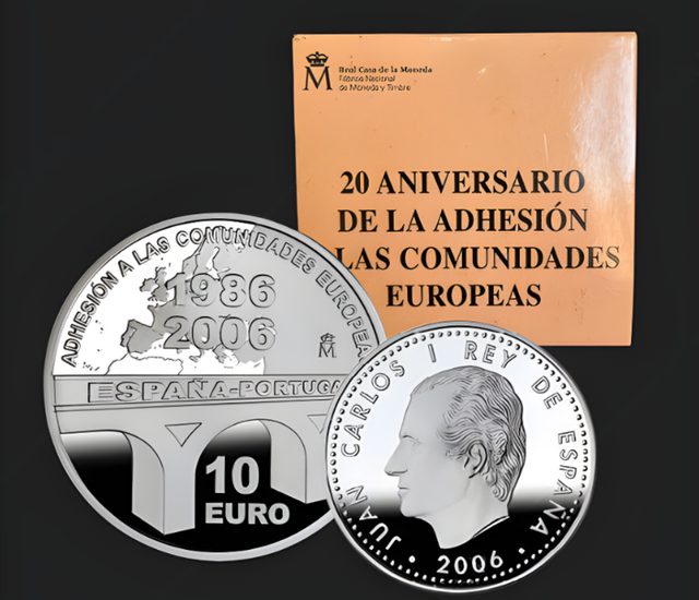 10€ - 20º Aniversario de la adhesión a las Comunidades Europeas. 2006