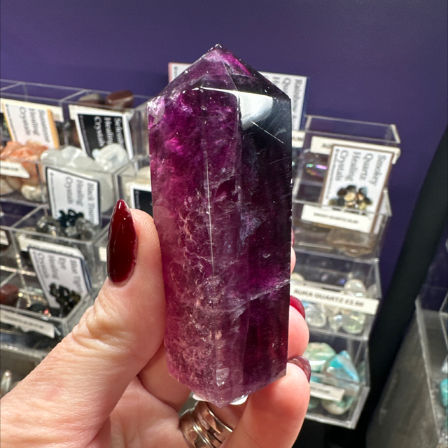 Purple Fluorite Tower 