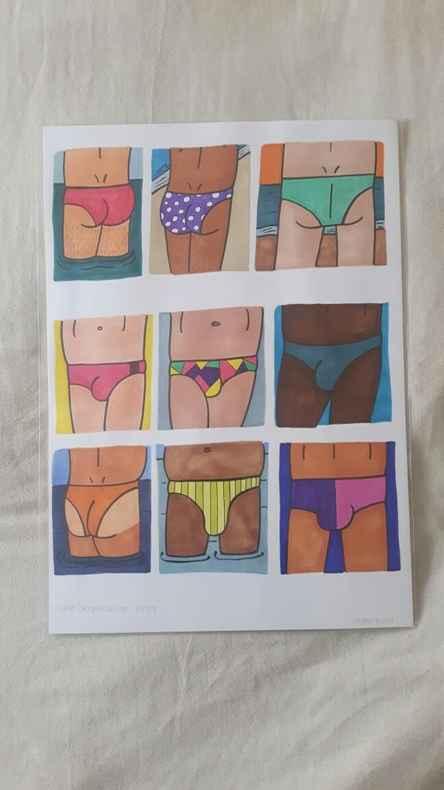 Speedos And More Speedos (Original Illustration)