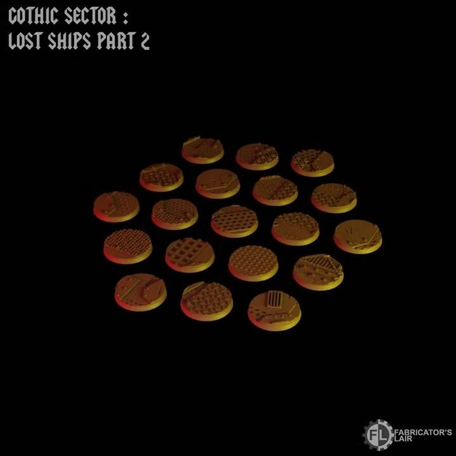 Greenskin Kroozer Scenic Bases – 40mm round