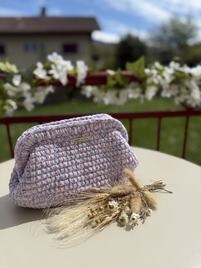 Sac Pochette Lilas – Fait main en Haute-Savoie