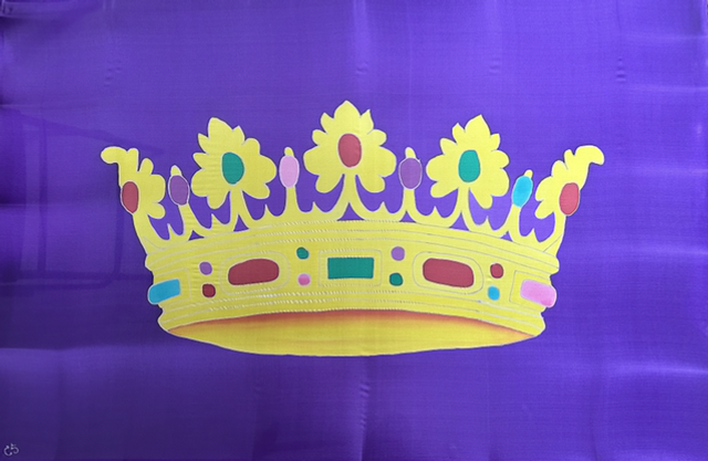 Jesus come Apocalypse 22.12  Soie épaisse livrée sans tige 