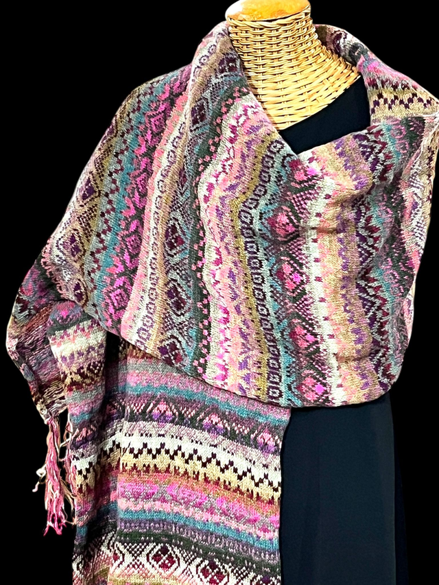 Fair Isle Shawl, Colours of Scotland