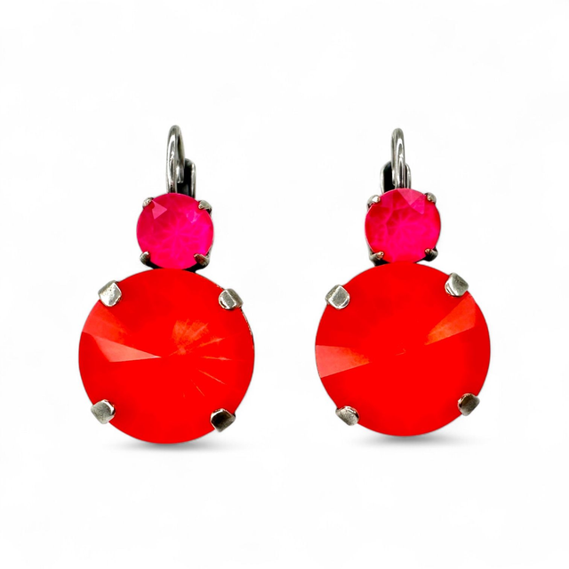 Ohrhänger RIVOLI 29 Electric Red, Electric Pink