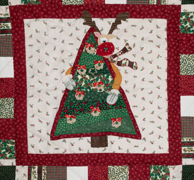 Mini Kerstquilt Rudolph's Christmastree.