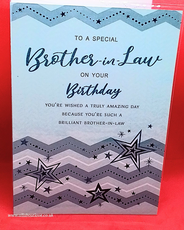 Brother-In-Law Birthday Card  Modern Design.