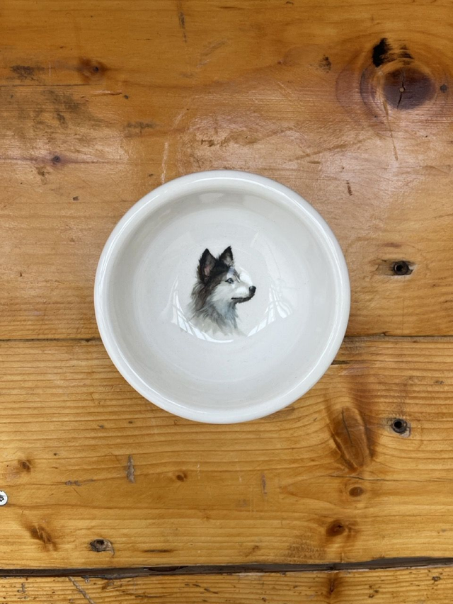 Schüssel mit Wulstrand (12cm) Husky
