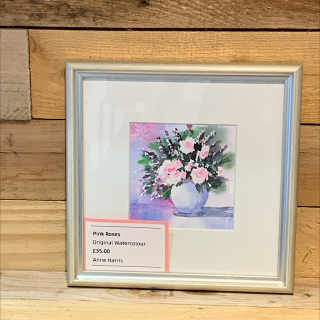 Pink Roses Original Watercolour 