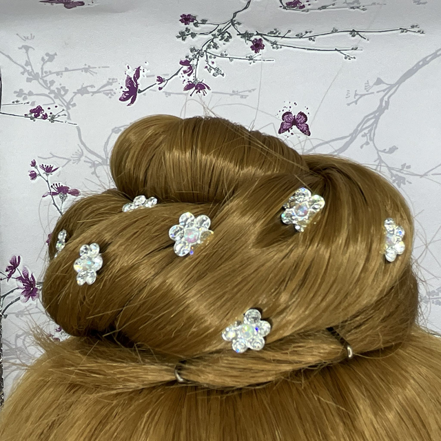 Crystal Bun Pins