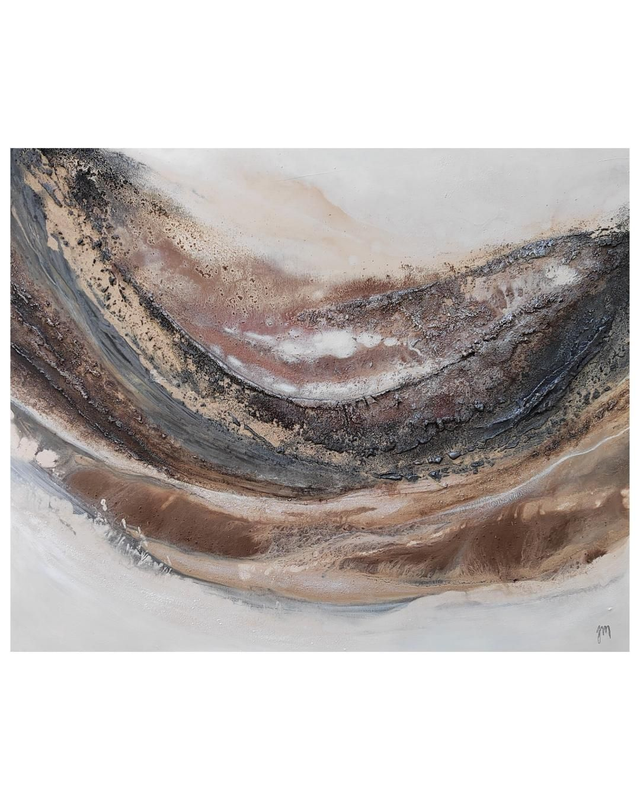 "Sand in my hair and the wind at my back" - 100 x 81 cm