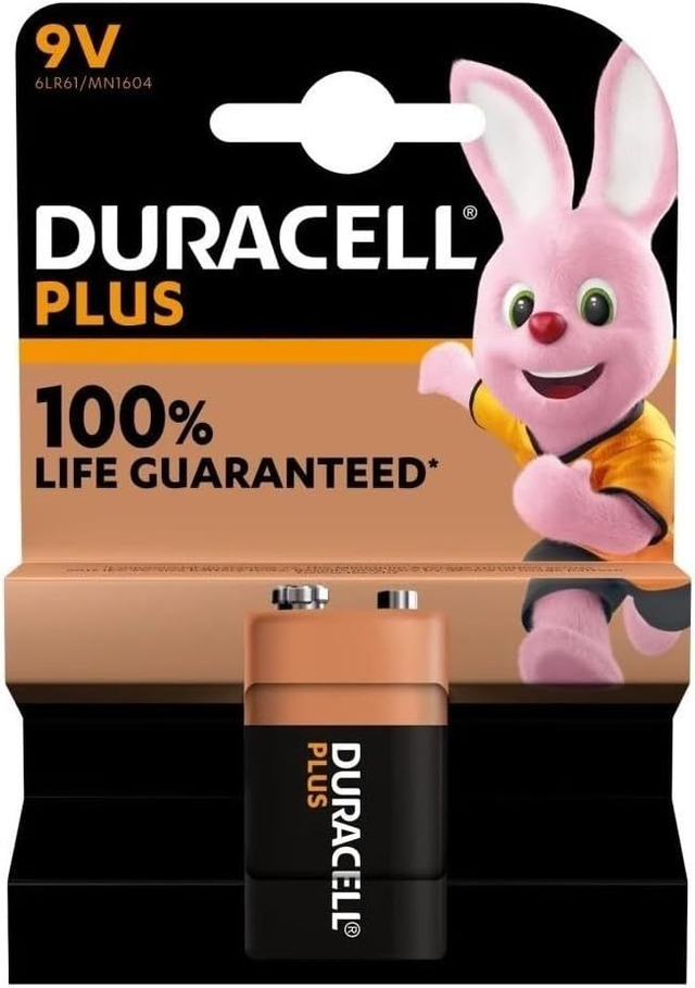 Blister de 1 pila alcalina DURACELL  mod.6LR61   9V
