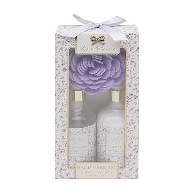 Pamper By Hearts Design Bath & Shower Set - Pomegranate Noir
