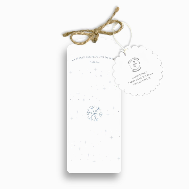 Marque-page -La magie des flocons de neige 