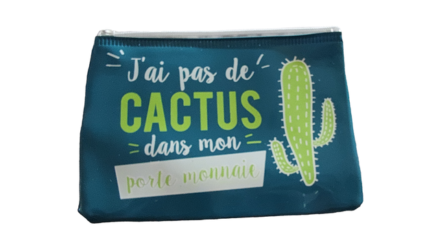 Porte-monnaie en PVC cactus