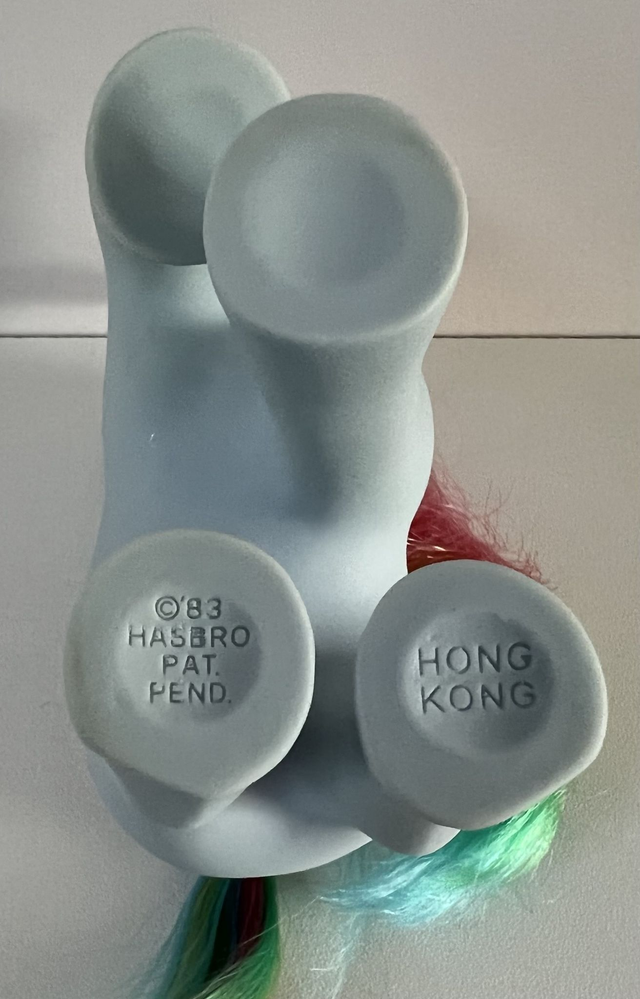 My Little Pony : Moonstone (glittery symbols) * unicorn * G1 * 1983 * Hong Kong