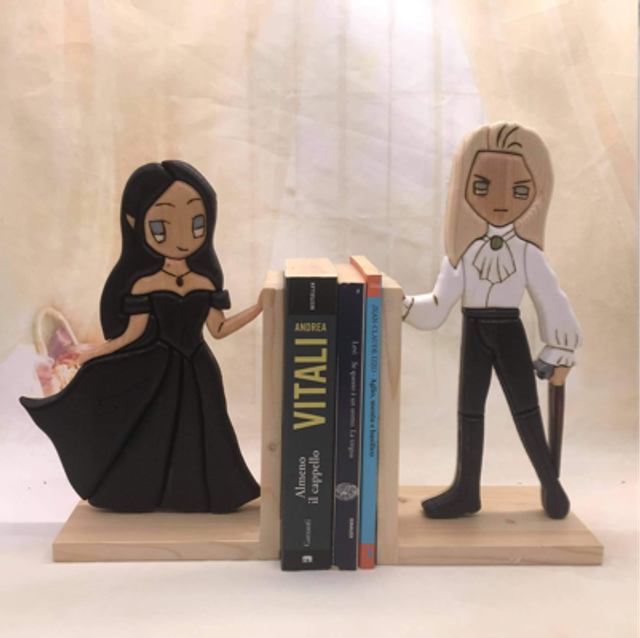 Porta libri artigianali, in legno (su ordinazione)