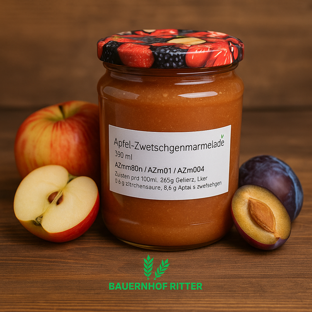 Apfel-Zwetschgenmarmelade 390 ml