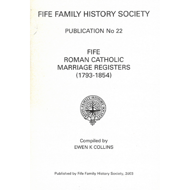 Fife Roman Catholic Marriage Registers (1793-1854)