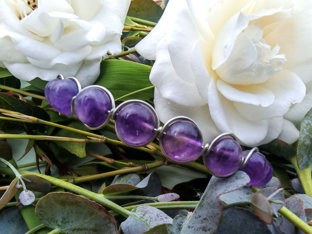 Bracelet antique Améthyste 