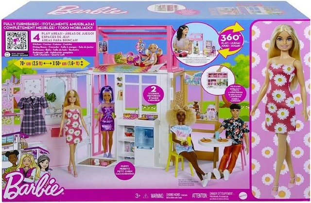 barbie , loft completa di bambola barbie