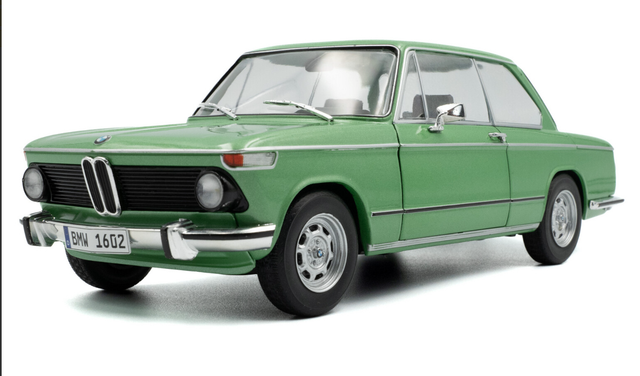 BMW 1602 Taiga grün met. Solido 1:18