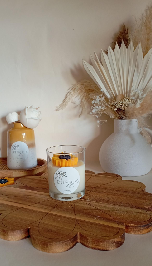 Bougie Fleur petit Tournesol