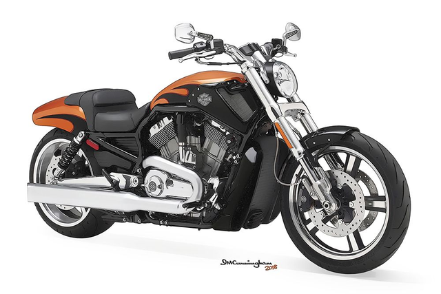 C181202 Harley Davidson VRSCF VROD Muscle 2014